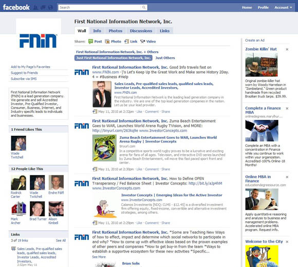 FNIN Facebook Account