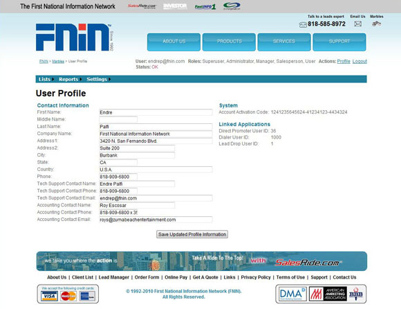 FNIN Marbles User Profile
