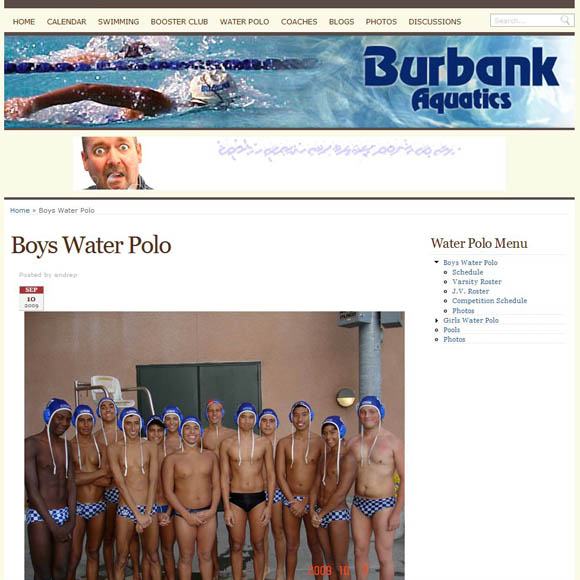 Burbank Aquatics Water Polo Boys