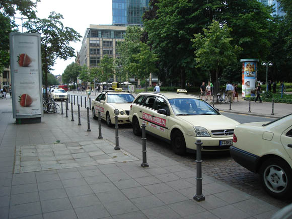 In Germany most of the taxis are Mercedeses