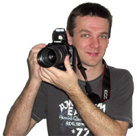 Endre with camera