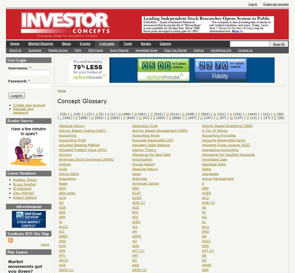Investor Concepts Concepts Index