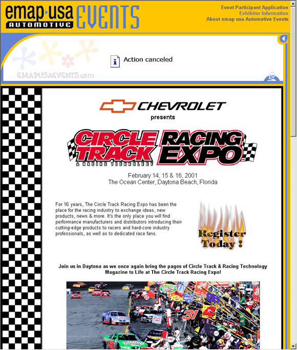 Circle Track Racing Expo Home Page
