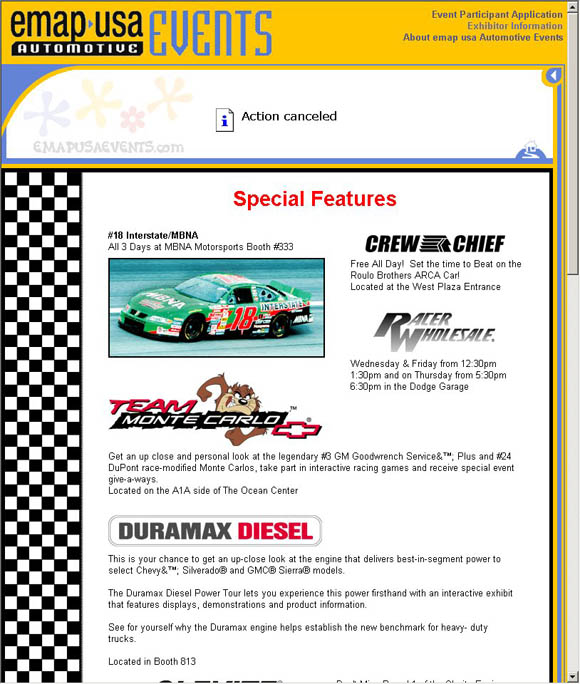 Circle Track Racing Special Features