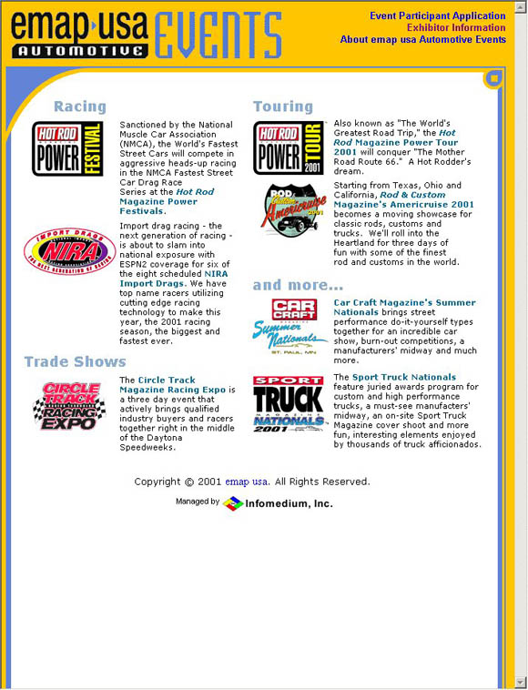 Emap USA Automotive Events Home Page
