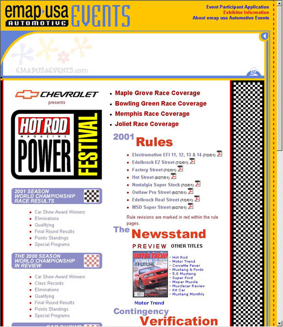 Hot Rod Power Festival Home Page