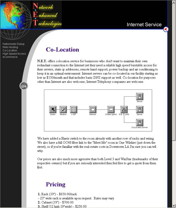 Network Enhanced Technologies Co-Location