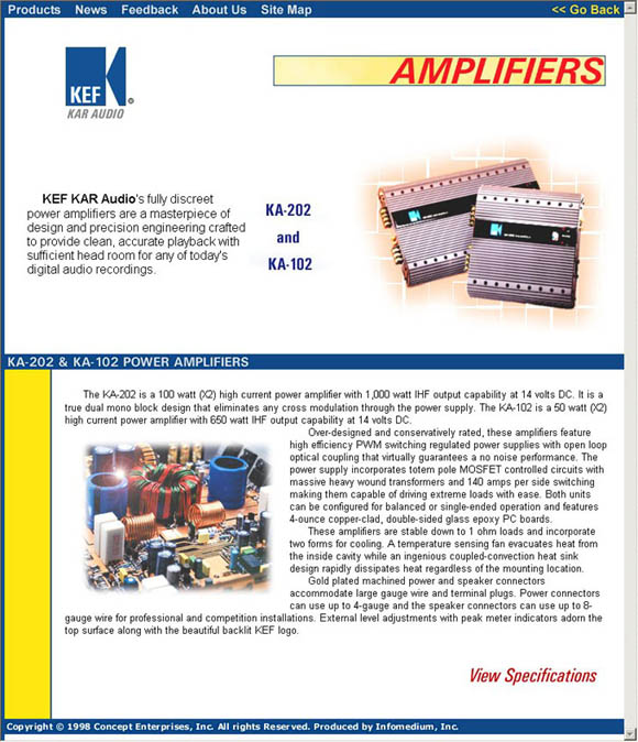 Kef Kar Audio Amplifiers