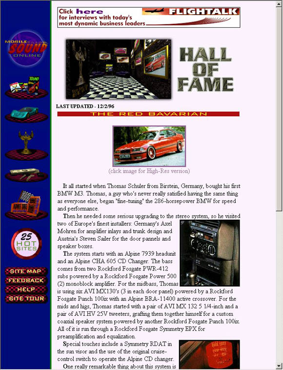 Mobile Sound Online Hall of Fame