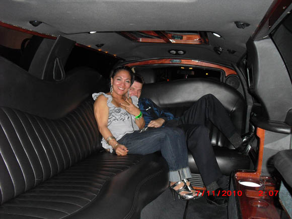 Cruising in the limo