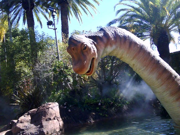 The Jurassic Park water ride