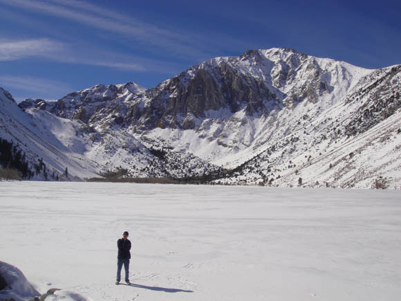 On the ice at Convict Lake