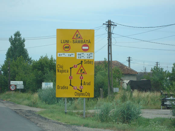 Road sign entering my home town